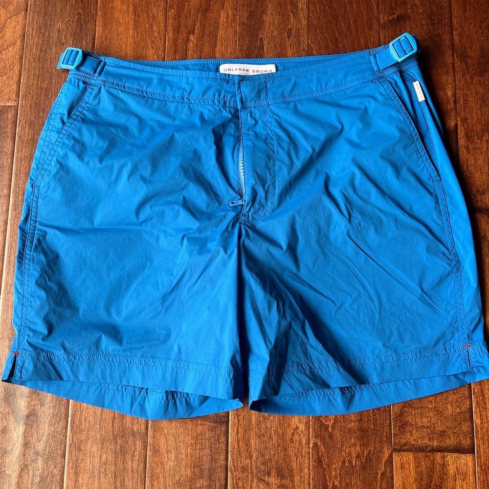Orlebar Brown men’s classic Bulldog swim shorts size 32 blue